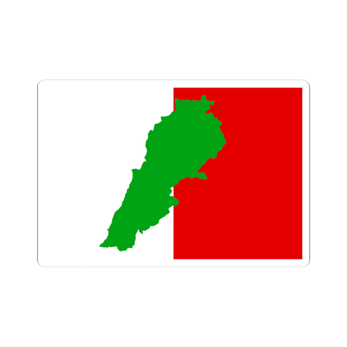 Flag of the Lebanese Democratic Party (Lebanon) STICKER Vinyl Kiss-Cut Decal