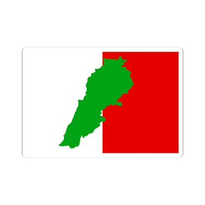 Flag of the Lebanese Democratic Party (Lebanon) STICKER Vinyl Kiss-Cut Decal