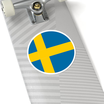 Sweden flag orb icon (Sweden) STICKER Vinyl Kiss-Cut Decal