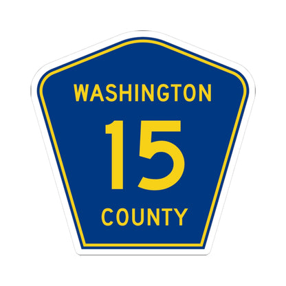 Washington County Route 15 MN (Minnesota) (Road Sign) STICKER Vinyl Kiss-Cut Decal