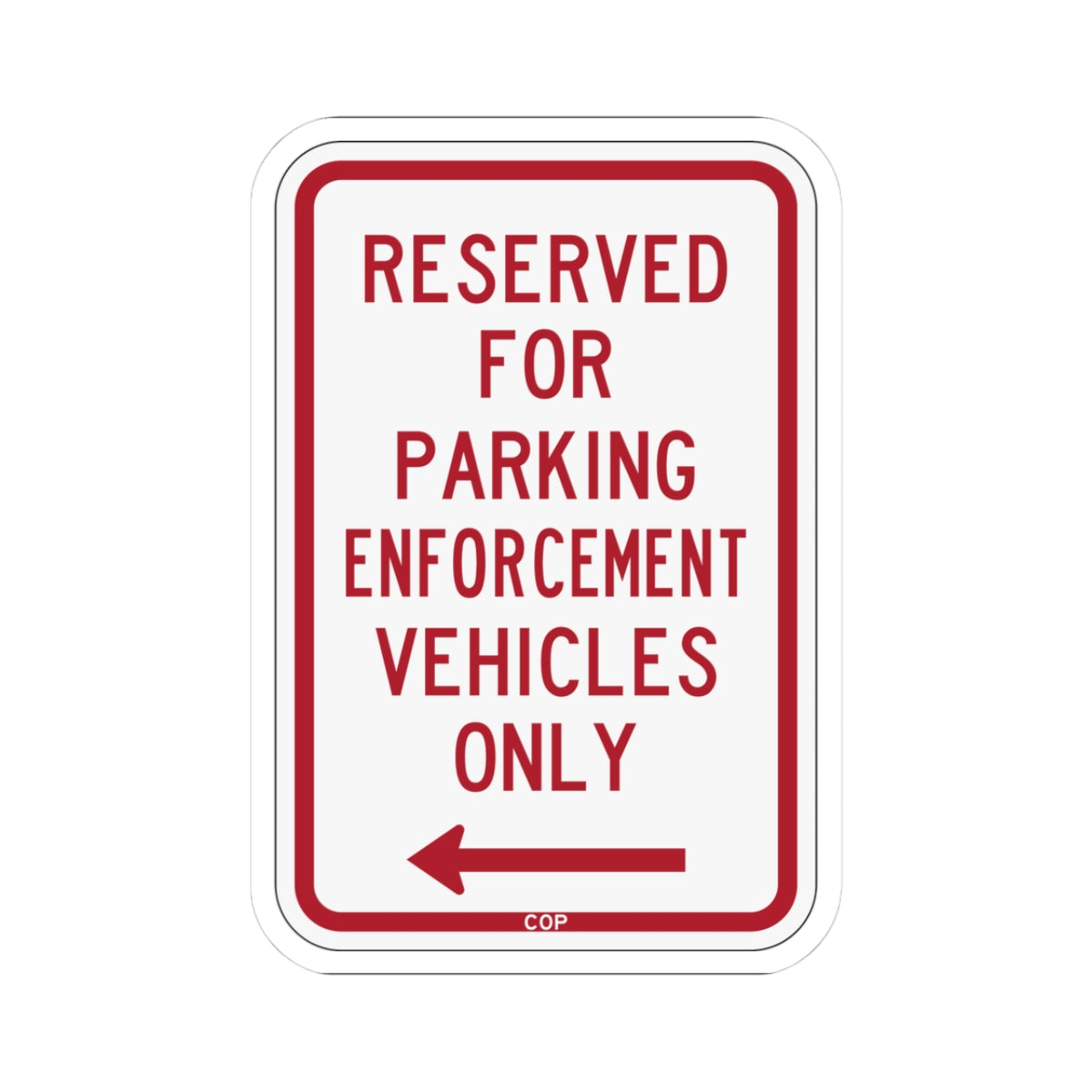 PBOT Road sign P4100L (Oregon) (Road Sign) STICKER Vinyl Kiss-Cut Decal