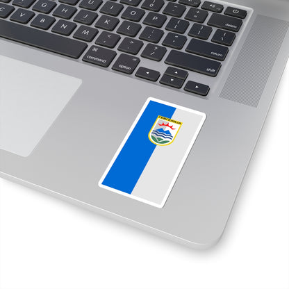 Flag of Gevgelija Municipality North Macedonia (North Macedonia) STICKER Vinyl Kiss-Cut Decal