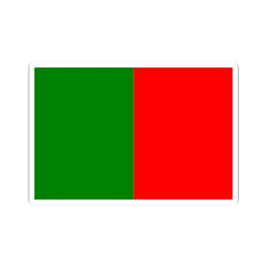 Flag of Bourges (France) STICKER Vinyl Kiss-Cut Decal