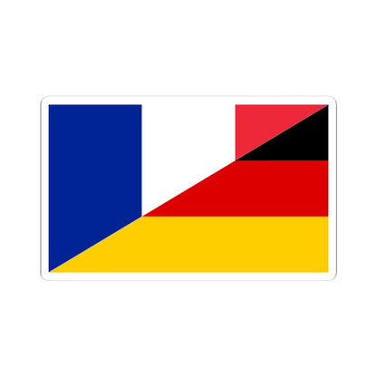 Flag of France and Germany (France) STICKER Vinyl Kiss-Cut Decal
