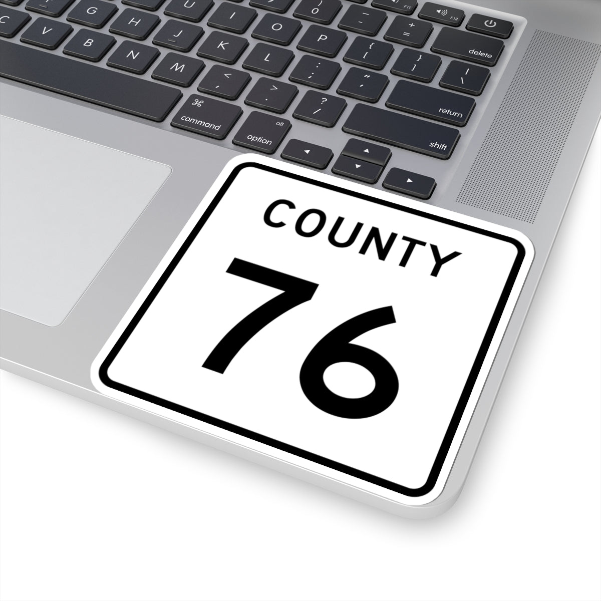 County 76 square (Minnesota) (Road Sign) STICKER Vinyl Kiss-Cut Decal