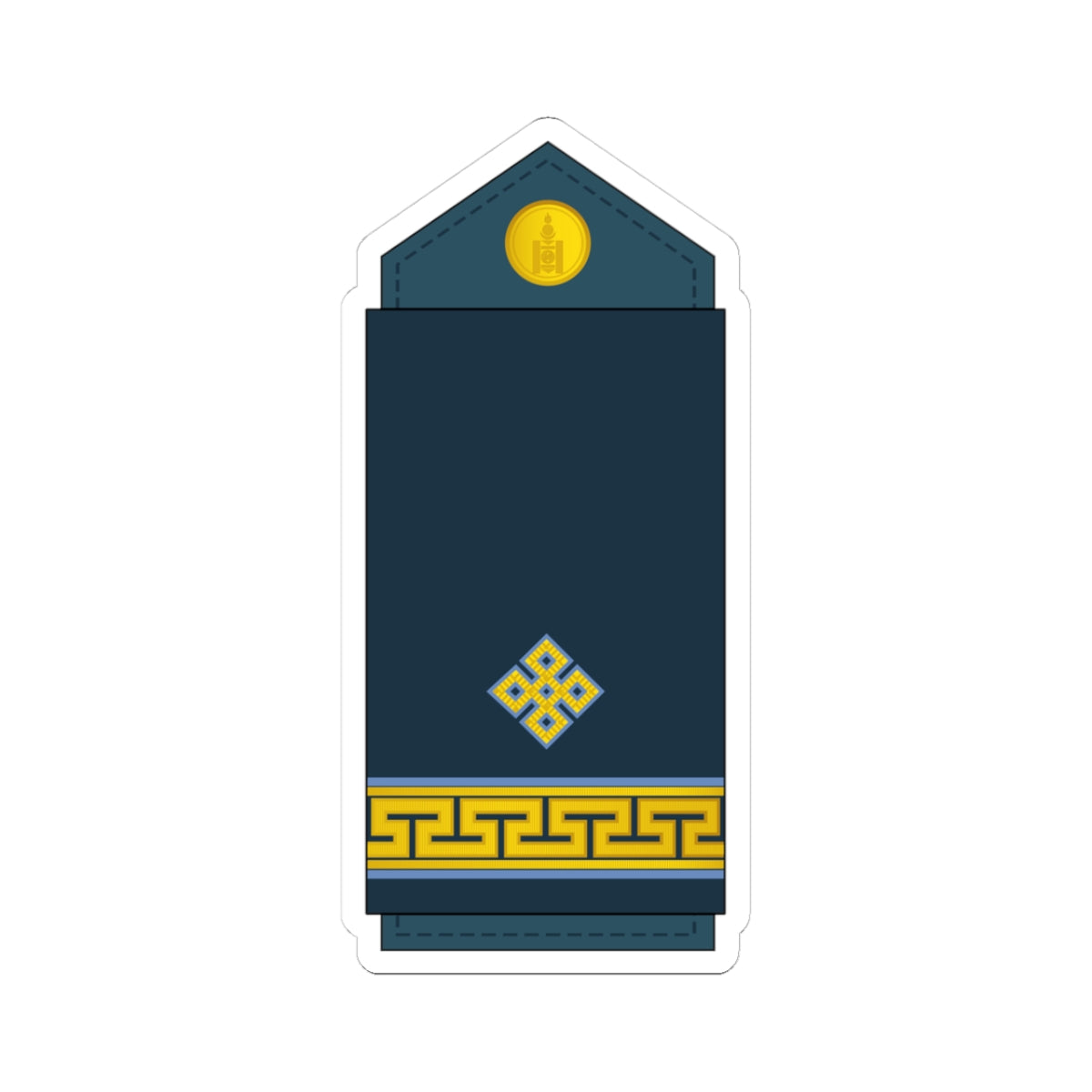 07.Mongolian Air Force JLT (Mongolia) (Military Rank) STICKER Vinyl Kiss-Cut Decal