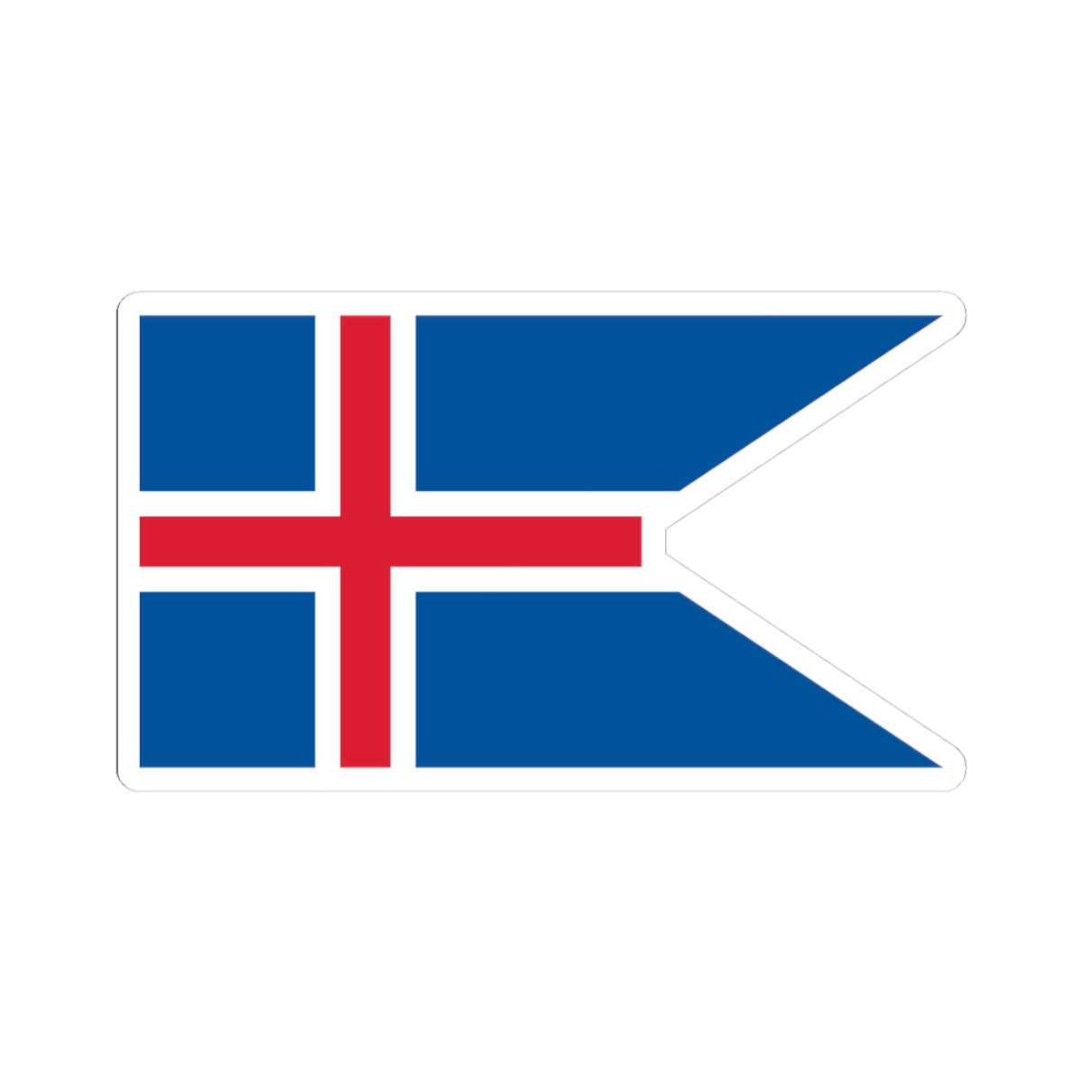 Flag of Iceland state (Iceland) STICKER Vinyl Kiss-Cut Decal