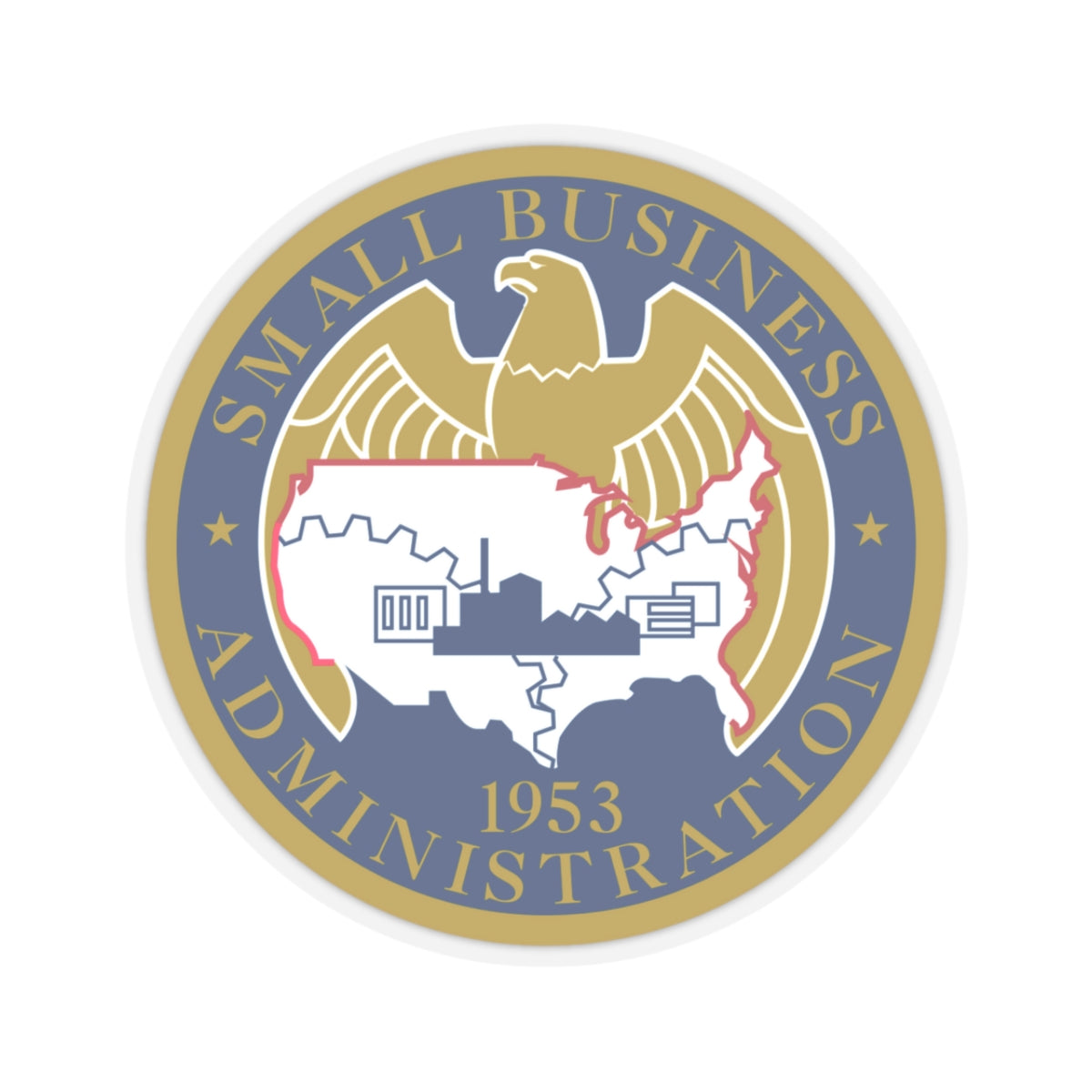 Seal of the United States Small Business Administration - STICKER Vinyl Kiss-Cut Decal