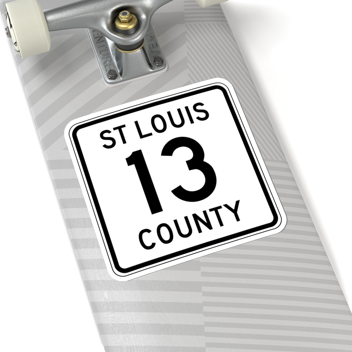 St. Louis County Route 13 (Minnesota) (Road Sign) STICKER Vinyl Kiss-Cut Decal