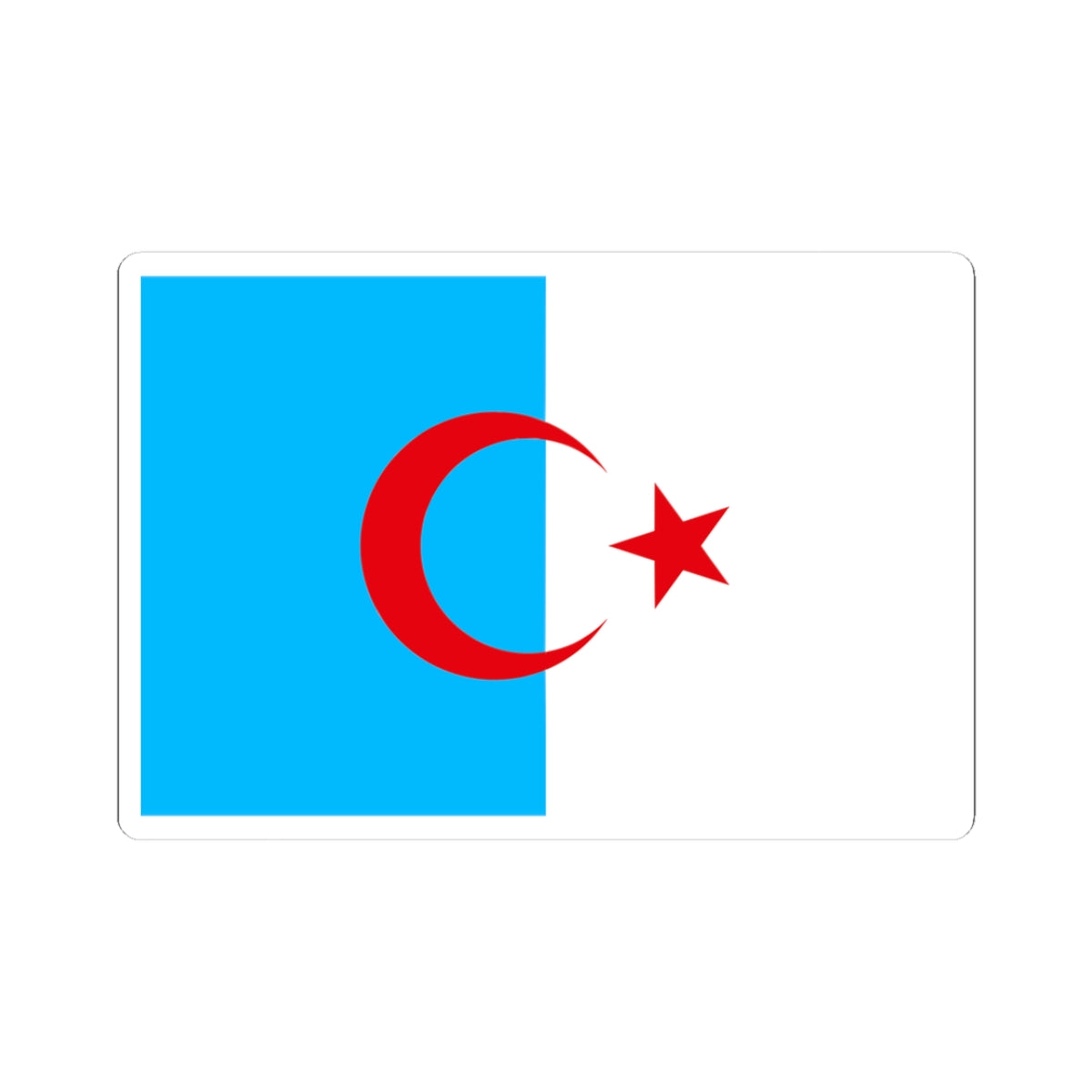 Flag of Syrian Turkmen Assembly (Syria) STICKER Vinyl Kiss-Cut Decal