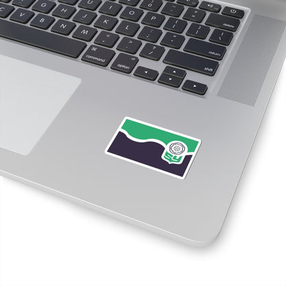 Unofficial County Flag of South Yorkshire (England) STICKER Vinyl Kiss-Cut Decal