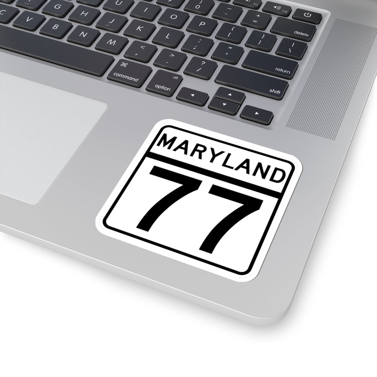 MD Route 77 (Maryland) (Road Sign) STICKER Vinyl Kiss-Cut Decal