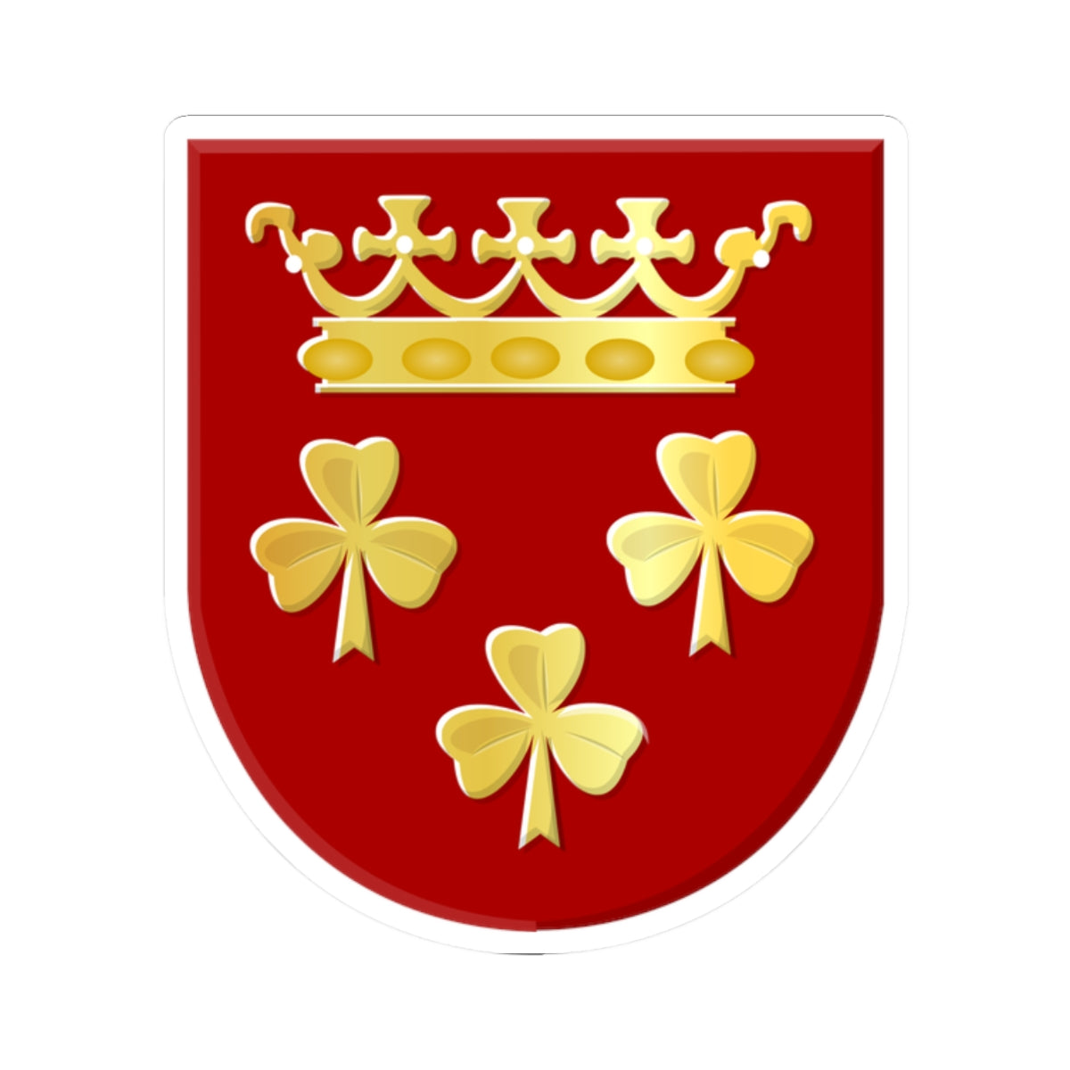 Akkrum wapen (Netherlands) (Coat of Arms) STICKER Vinyl Kiss-Cut Decal