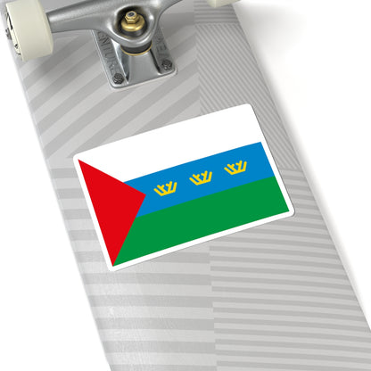Flag of Tyumen Oblast large (Russia) STICKER Vinyl Kiss-Cut Decal