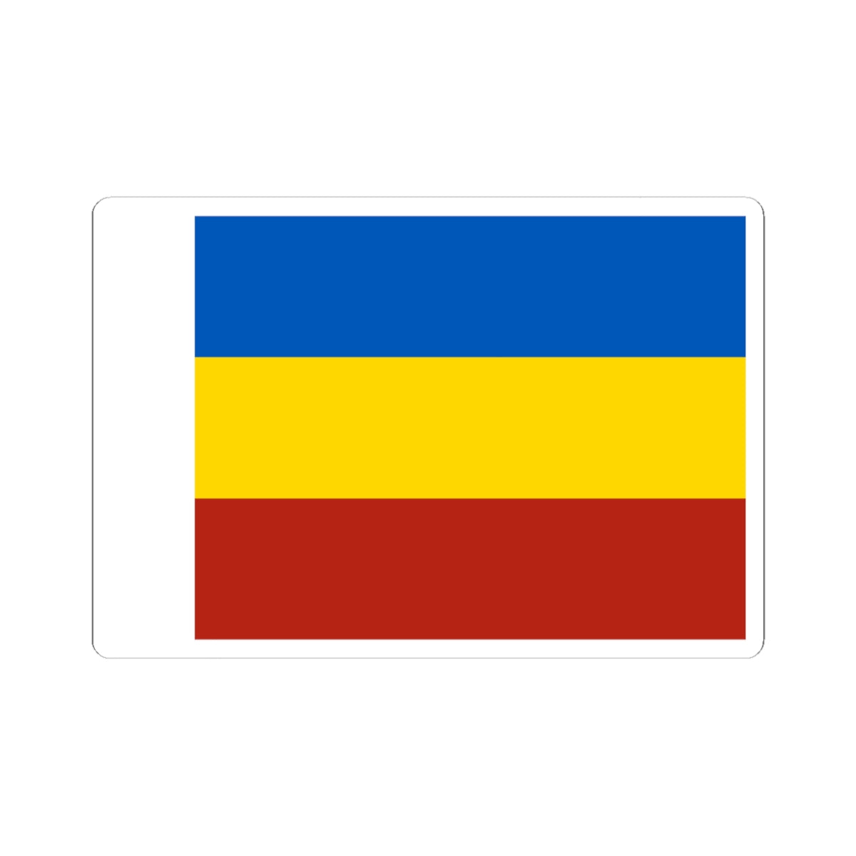 Flag of Rostov Oblast (Russia) STICKER Vinyl Kiss-Cut Decal