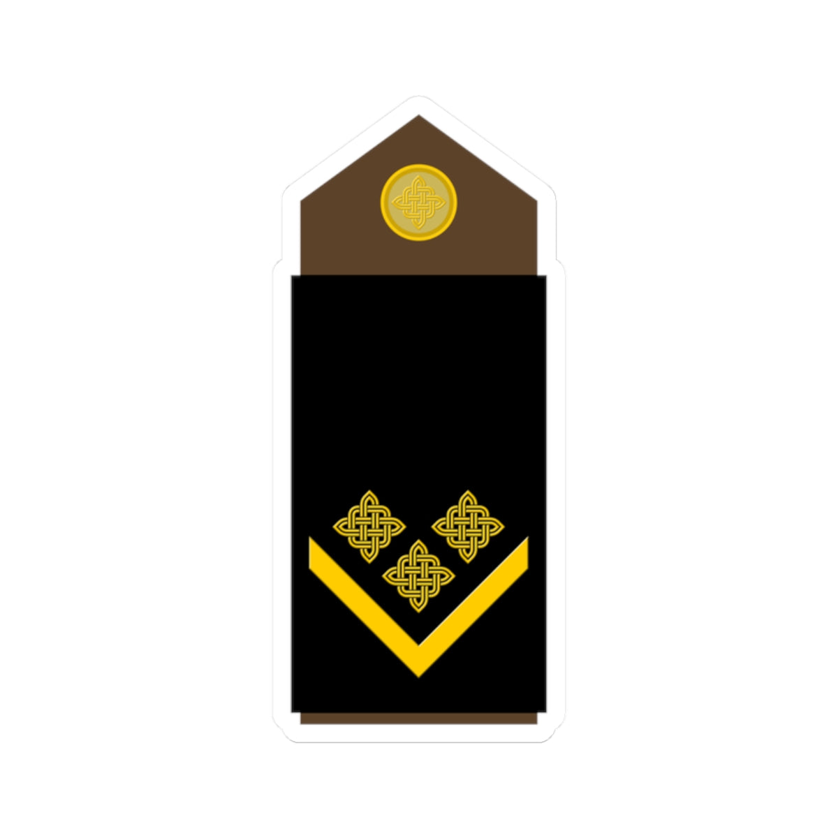 Army HRV OR 06 (Croatia) (Military Rank) STICKER Vinyl Kiss-Cut Decal