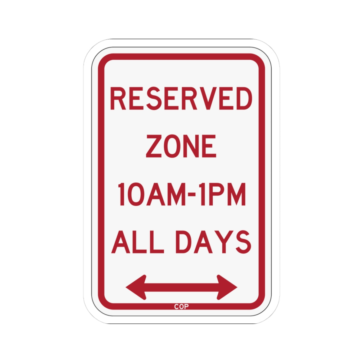 PBOT Road sign P4490AD (Oregon) (Road Sign) STICKER Vinyl Kiss-Cut Decal