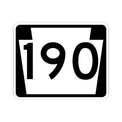 PA-190 (Pennsylvania) (Road Sign) STICKER Vinyl Kiss-Cut Decal