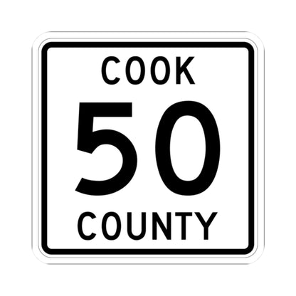 Cook County 50 MN (Minnesota) (Road Sign) STICKER Vinyl Kiss-Cut Decal