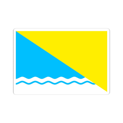Flag of Novoazovsk raion (Ukraine) STICKER Vinyl Kiss-Cut Decal