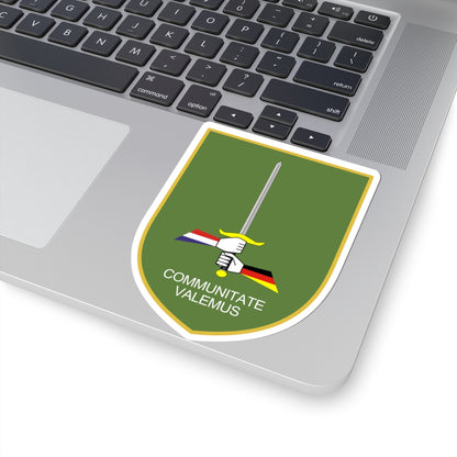 1 GE-NL Corps (Germany) (Coat of Arms) STICKER Vinyl Kiss-Cut Decal