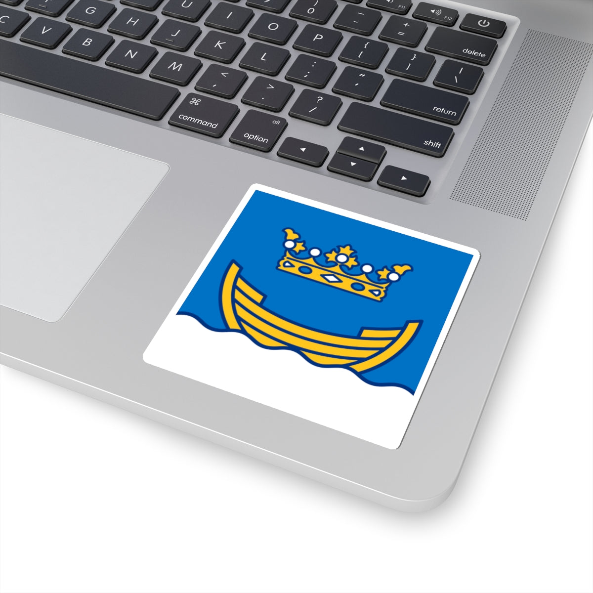 Flag of Helsinki (Finland) STICKER Vinyl Kiss-Cut Decal
