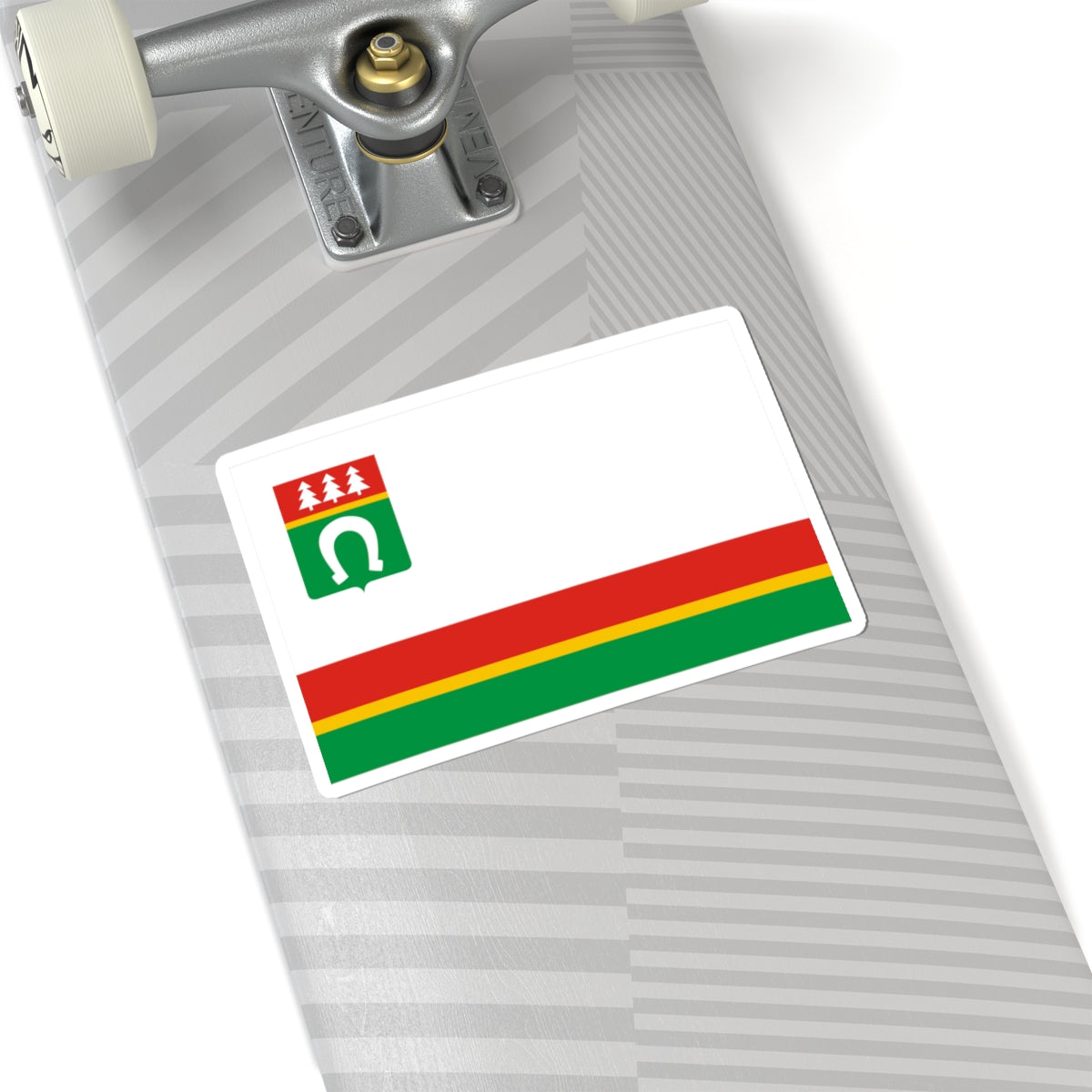 Flag of Tosnensky rayon Leningrad oblast (Russia) STICKER Vinyl Kiss-Cut Decal