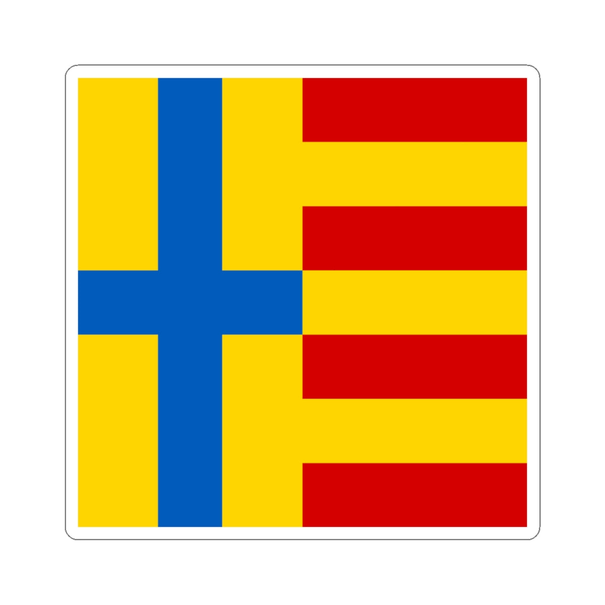 Strusiv flag (Ukraine) STICKER Vinyl Kiss-Cut Decal