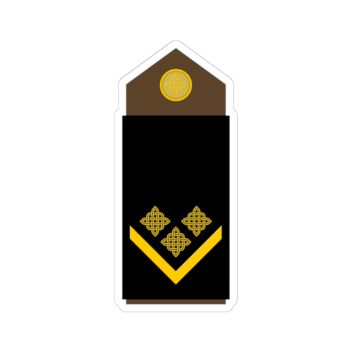 Army HRV OR 06 (Croatia) (Military Rank) STICKER Vinyl Kiss-Cut Decal