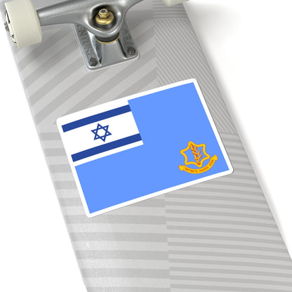 Flag of the Israel Defense Forces (Israel) STICKER Vinyl Kiss-Cut Decal