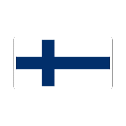Flag of Finland 1-2 (Finland) STICKER Vinyl Kiss-Cut Decal