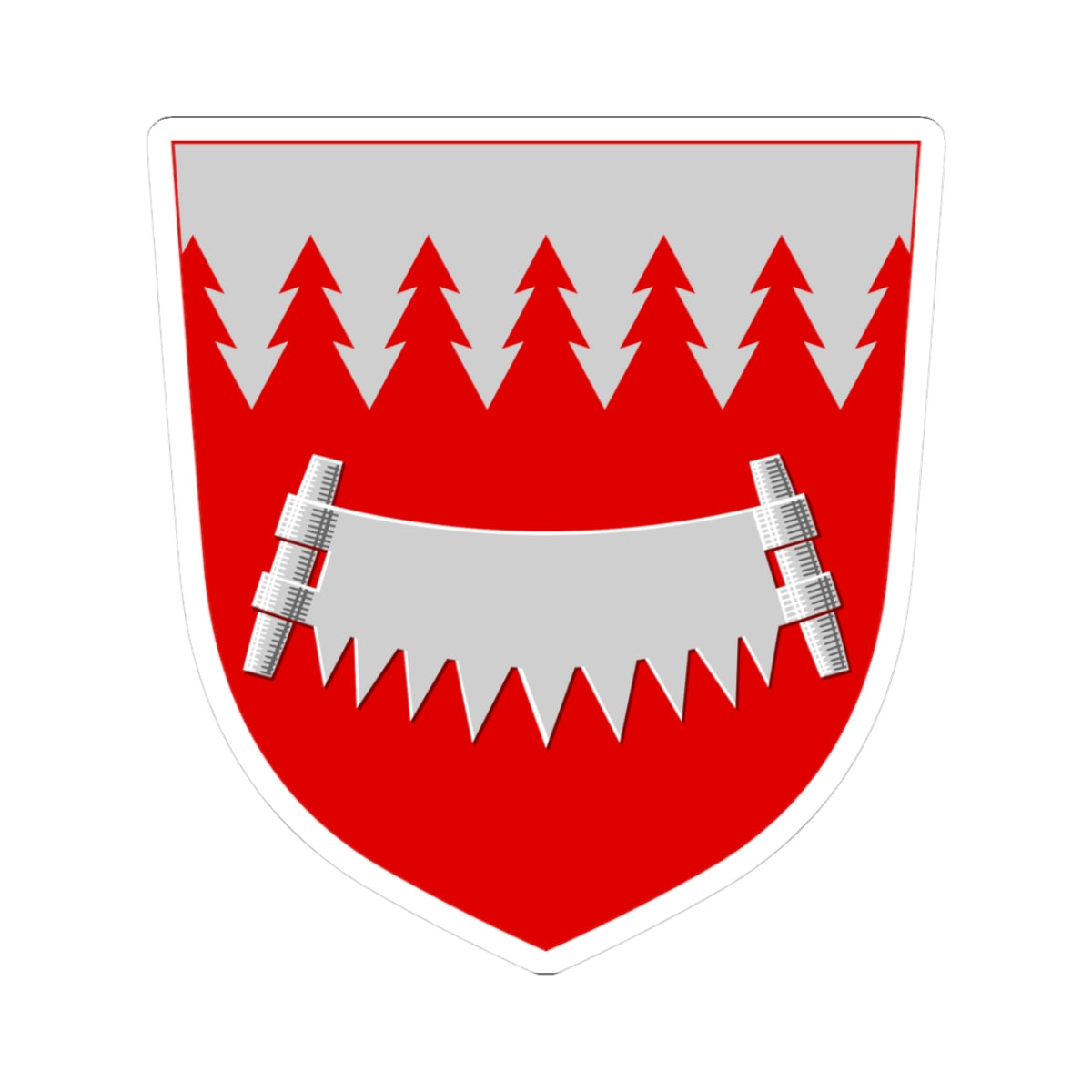 Taivalkoski.vaakuna (Finland) (Coat of Arms) STICKER Vinyl Kiss-Cut Decal