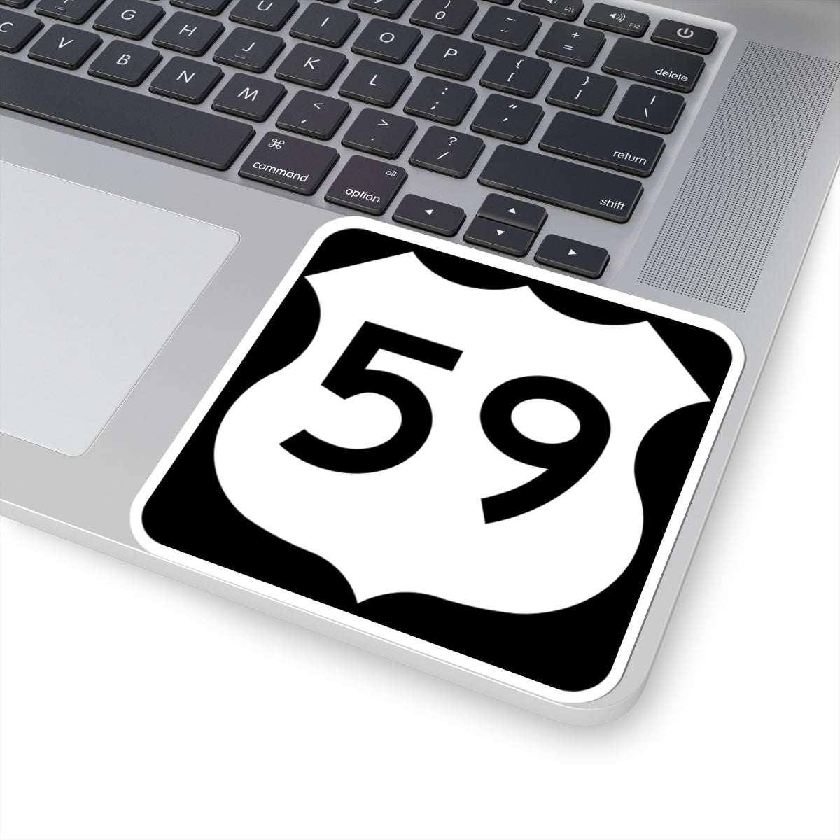 US 59 MN 1961 (Minnesota) (Road Sign) STICKER Vinyl Kiss-Cut Decal