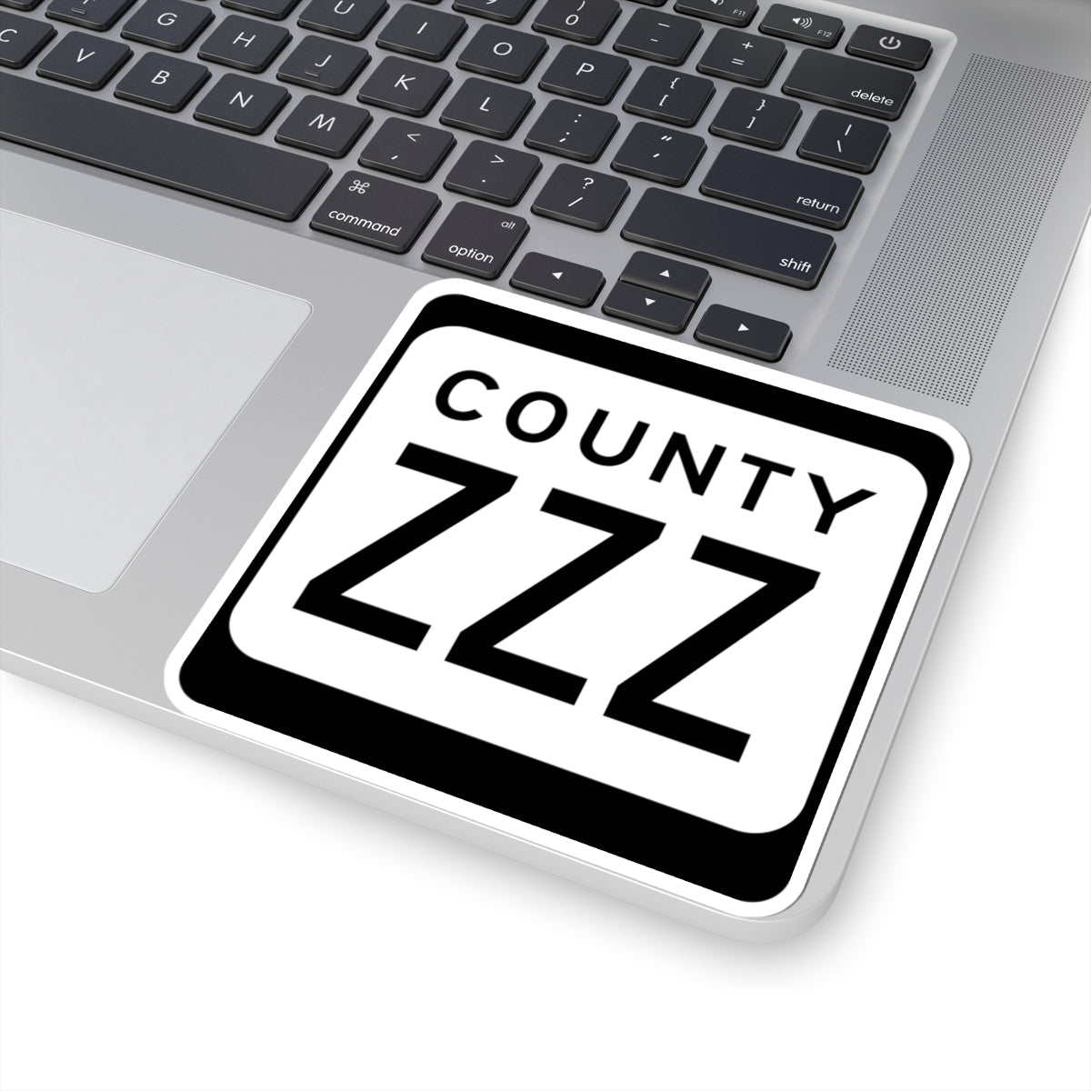 WIS County ZZZ (Wisconsin) (Road Sign) STICKER Vinyl Kiss-Cut Decal