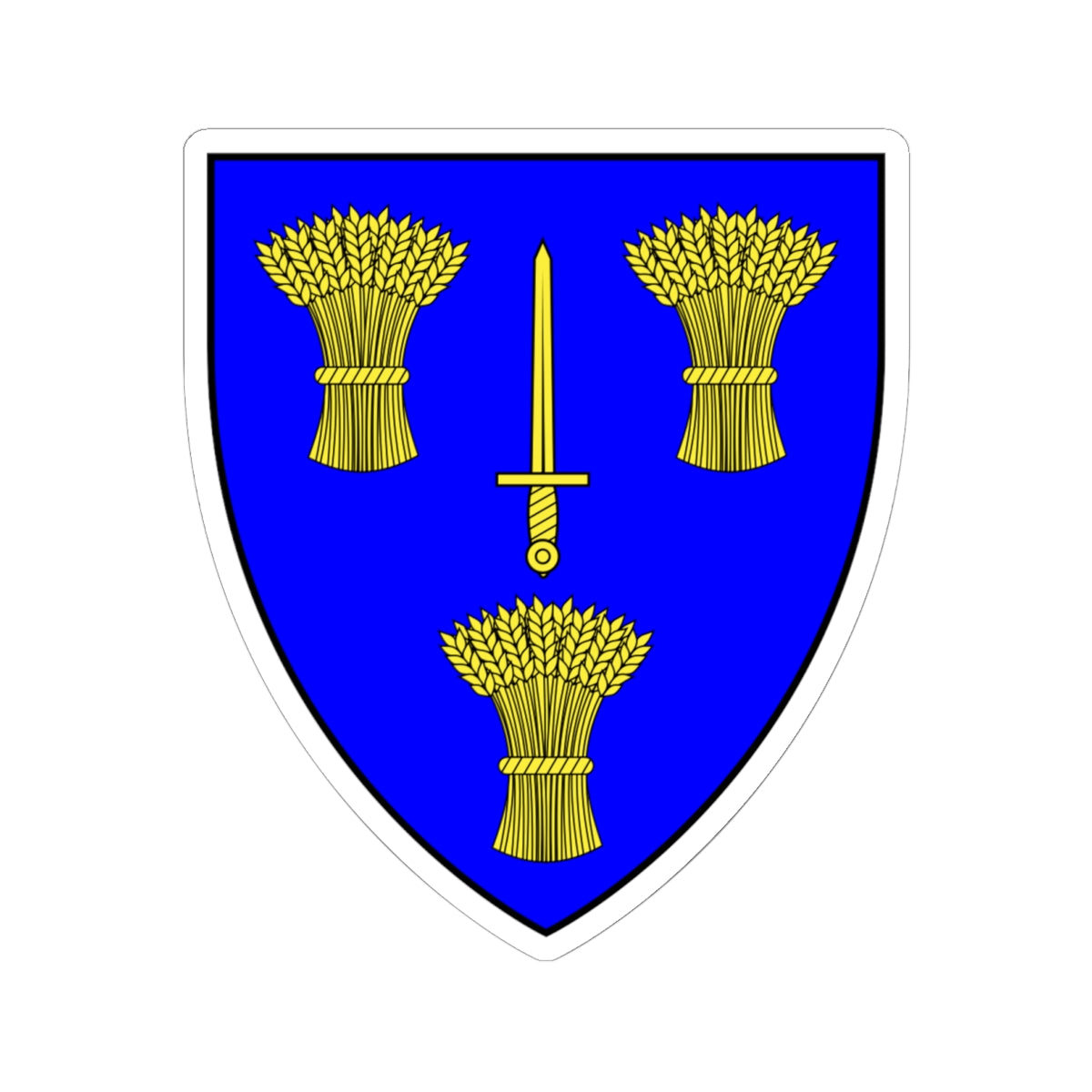 Badge of Cheshire (England) (Coat of Arms) STICKER Vinyl Kiss-Cut Decal