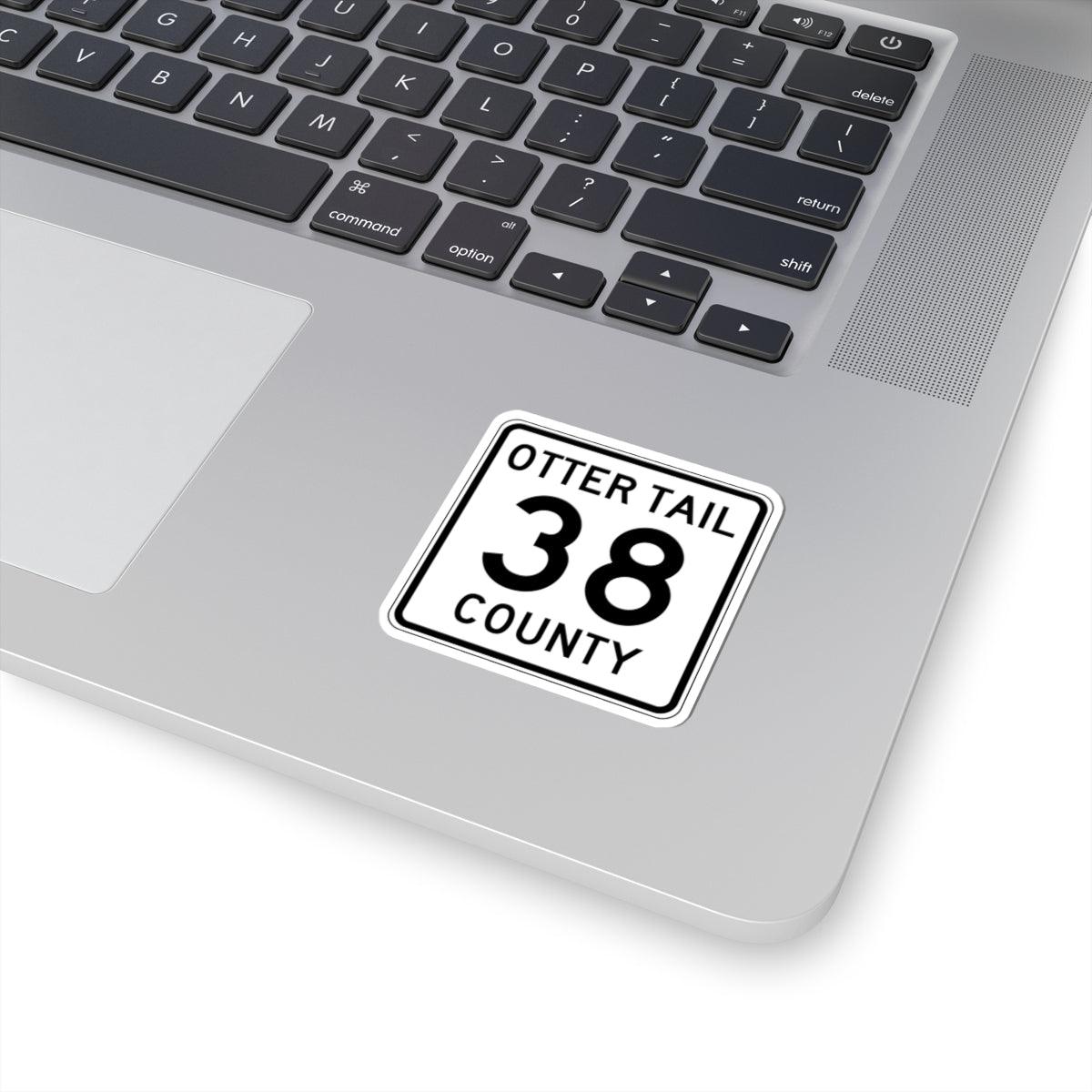 Otter Tail County Route 38 MN (Minnesota) (Road Sign) STICKER Vinyl Kiss-Cut Decal