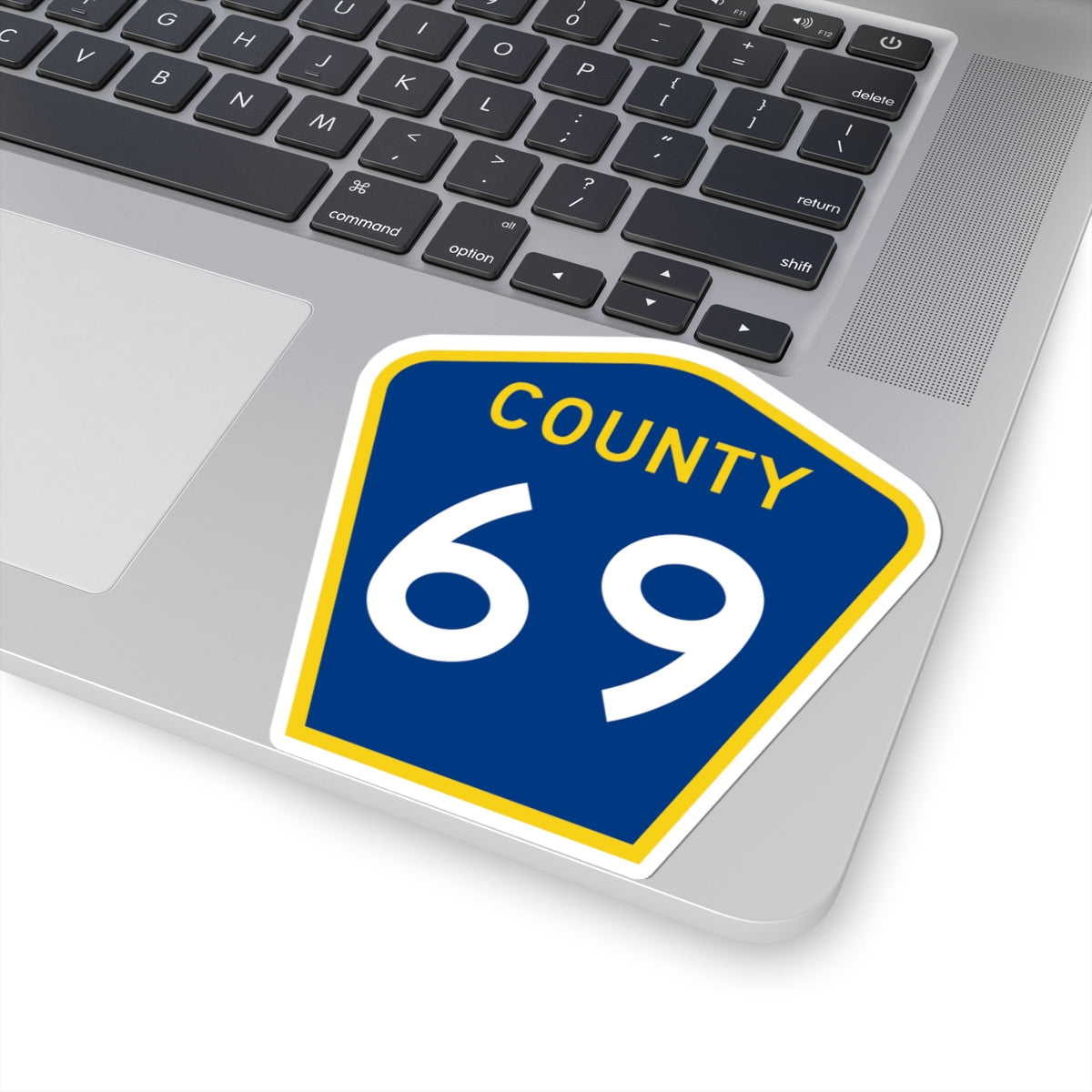County 69 MN (Minnesota) (Road Sign) STICKER Vinyl Kiss-Cut Decal