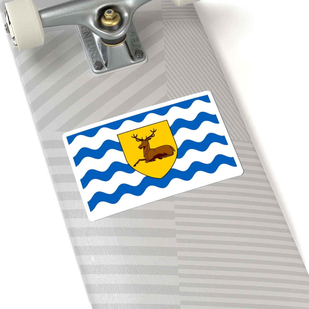 County Flag of Hertfordshire (England) STICKER Vinyl Kiss-Cut Decal