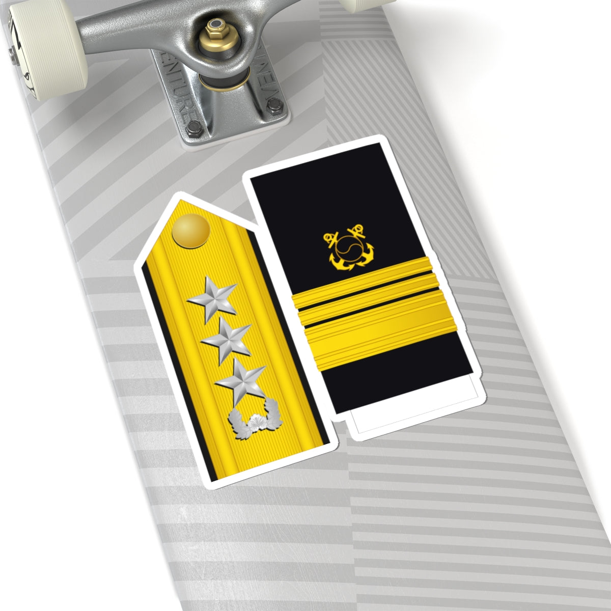 SouthKorea Navy OF 8 (Korea) (Military Rank) STICKER Vinyl Kiss-Cut Decal