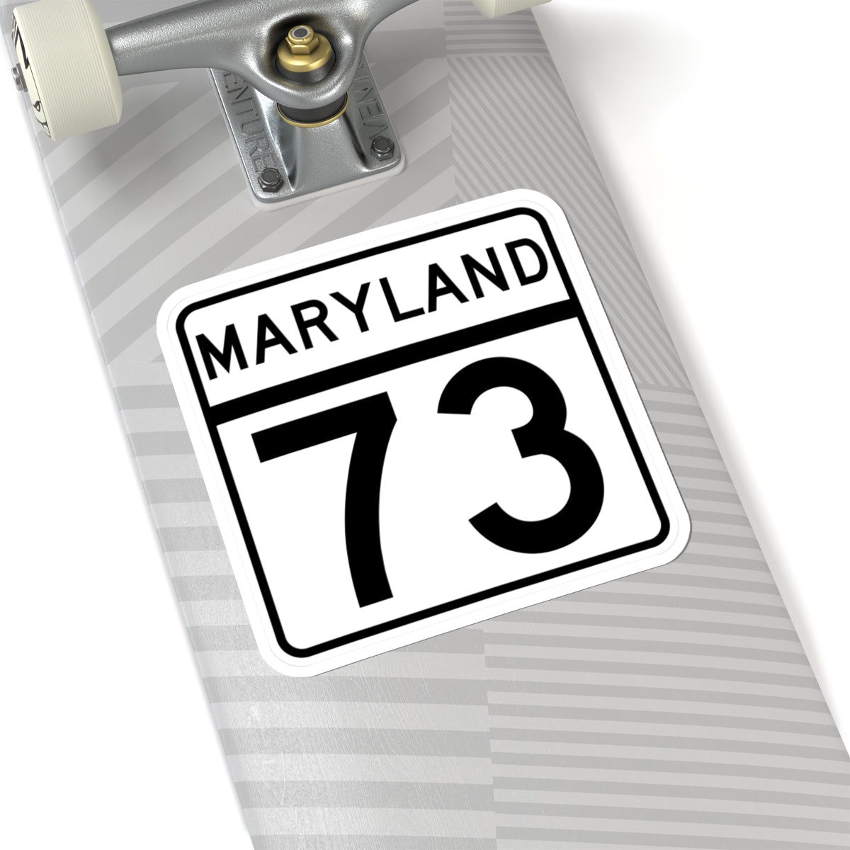 MD Route 73 (Maryland) (Road Sign) STICKER Vinyl Kiss-Cut Decal