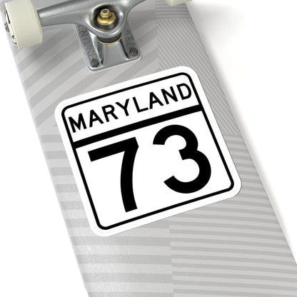 MD Route 73 (Maryland) (Road Sign) STICKER Vinyl Kiss-Cut Decal