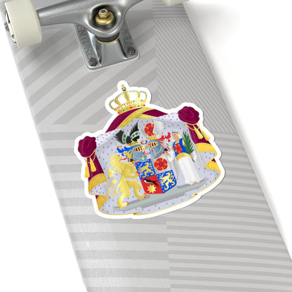 Bernhard der Nederlanden prins van Lippe-Biesterfeld wapen (Netherlands) (Coat of Arms) STICKER Vinyl Kiss-Cut Decal