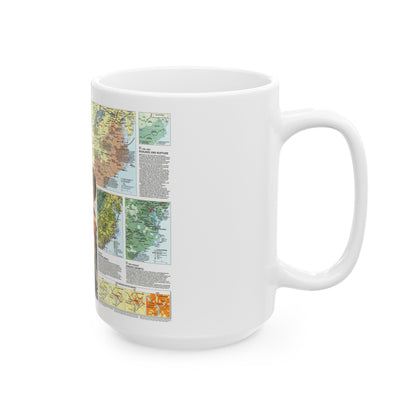 USA - Tidewater and Environs 2 (1988) (Map) White Coffee Mug-The Sticker Space