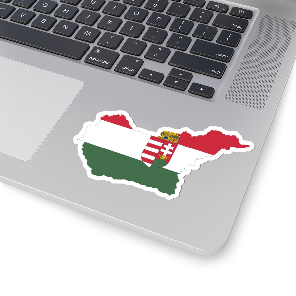 Flag-map of Hungary 1919-1920 (Hungary) STICKER Vinyl Kiss-Cut Decal
