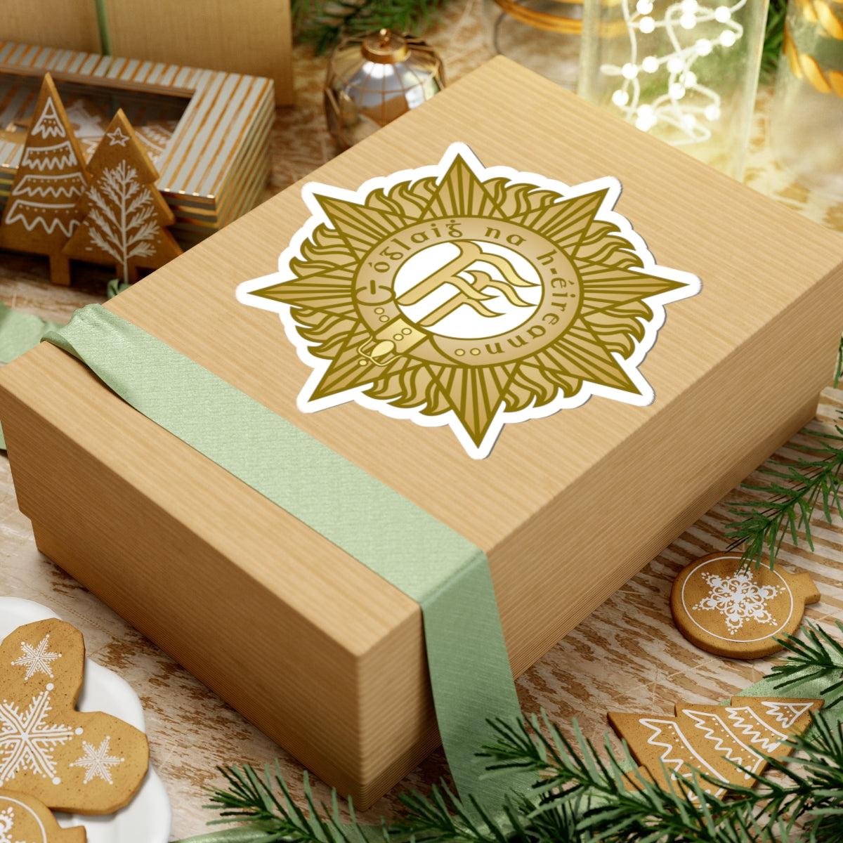 Badge of the Irish Defence Forces (Ireland) (Coat of Arms) STICKER Vinyl Kiss-Cut Decal