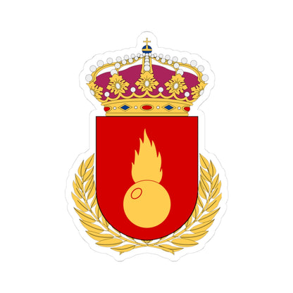 Artilleriets stridsskola vapen (Sweden) (Coat of Arms) STICKER Vinyl Kiss-Cut Decal