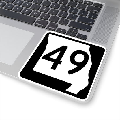 MO-49 (Missouri) (Road Sign) STICKER Vinyl Kiss-Cut Decal