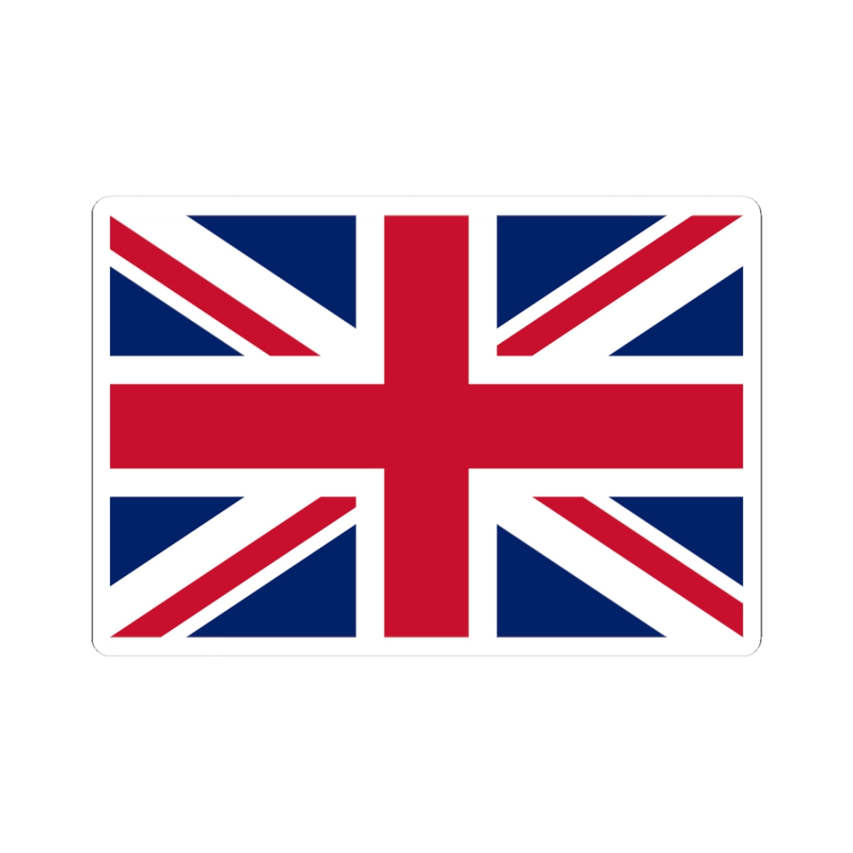 Flag of the United Kingdom 2-3 (United Kingdom) STICKER Vinyl Kiss-Cut Decal