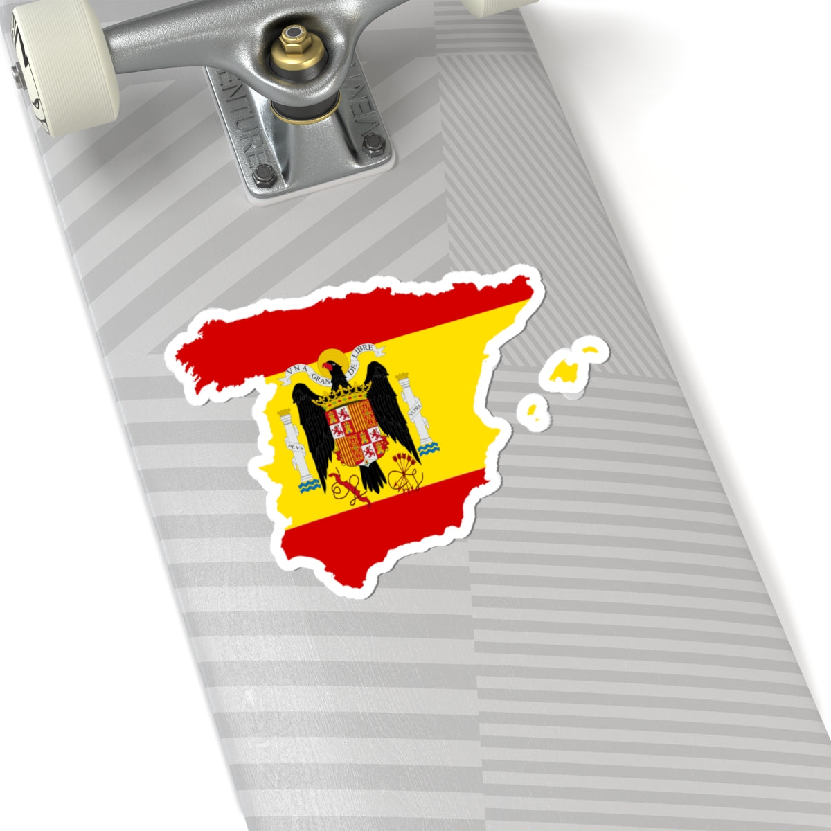 Flag-map of Spain 1938-1945 (Spain) STICKER Vinyl Kiss-Cut Decal