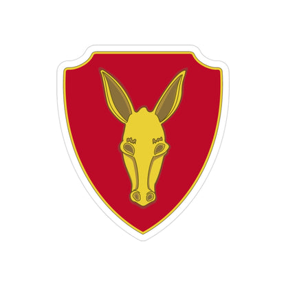 99th Field Artillery Battalion (U.S. Army) REVERSE PRINT Transparent STICKER-3 Inch-The Sticker Space